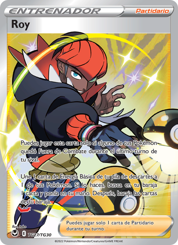 Roy TG27 — Tempestad Plateada (Spanish Pokémon TCG card)