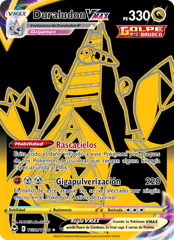 Duraludon VMAX TG30 — Tempestad Plateada (Spanish Pokémon TCG card)