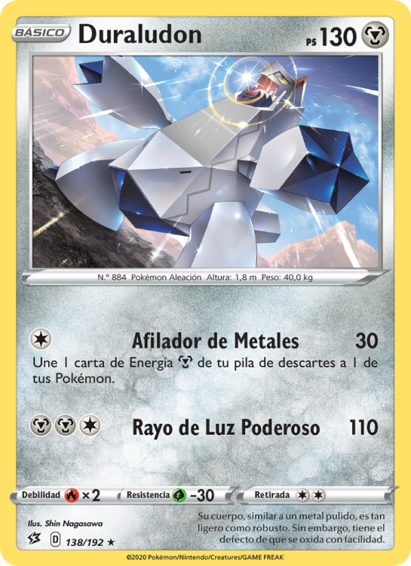 Duraludon 138 — Choque Rebelde (Spanish Pokémon TCG card)