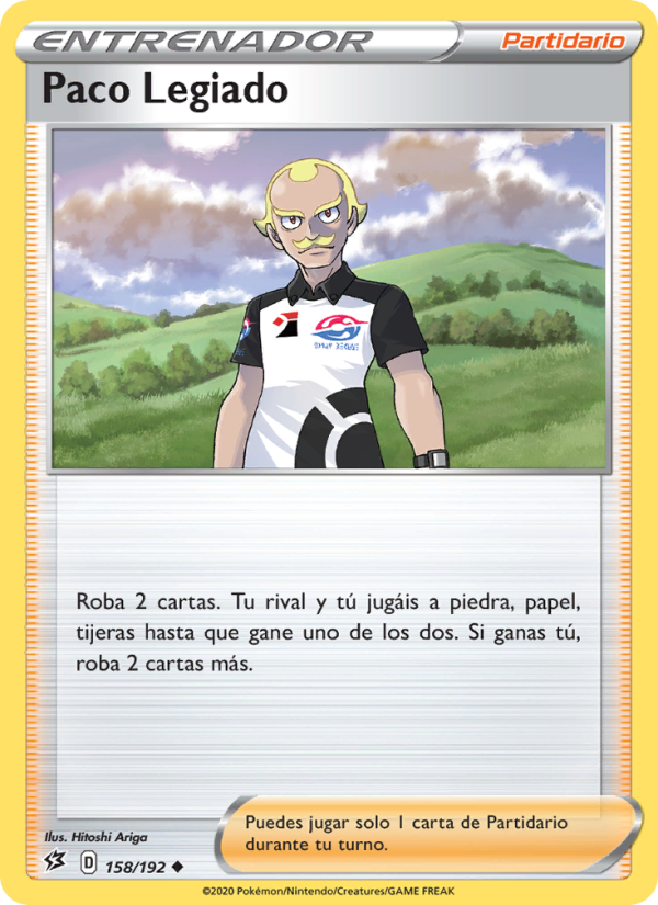 Paco Legiado 158 — Choque Rebelde (Spanish Pokémon TCG card)