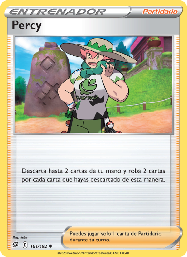 Percy 161 — Choque Rebelde (Spanish Pokémon TCG card)