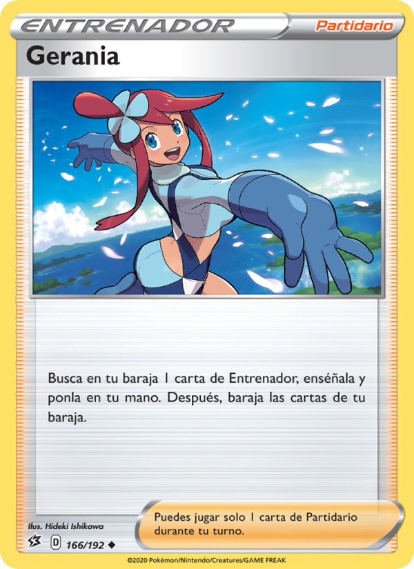 Gerania 166 — Choque Rebelde (Spanish Pokémon TCG card)