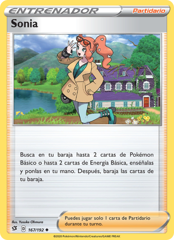 Sonia 167 — Choque Rebelde (Spanish Pokémon TCG card)