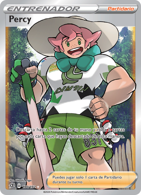 Percy 190 — Choque Rebelde (Spanish Pokémon TCG card)