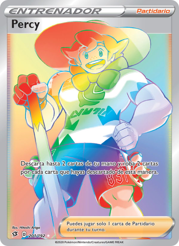 Percy 201 — Choque Rebelde (Spanish Pokémon TCG card)