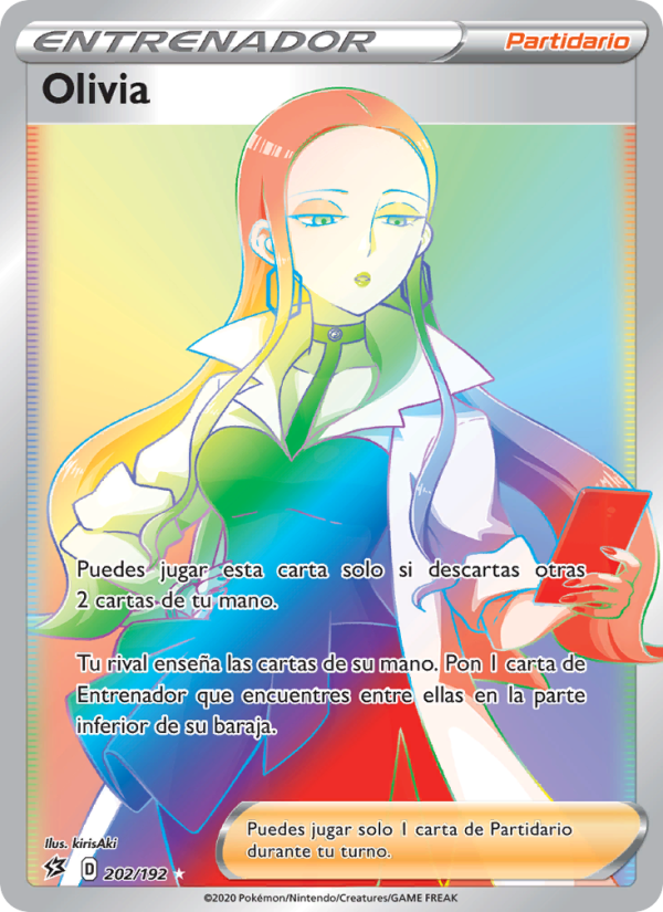 Olivia 202 — Choque Rebelde (Spanish Pokémon TCG card)