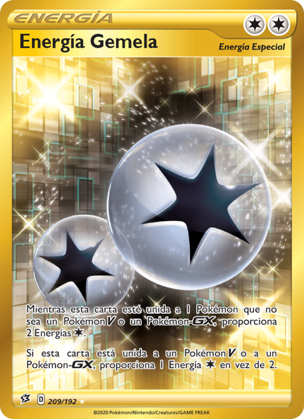 Energía Gemela 209 — Choque Rebelde (Spanish Pokémon TCG card)