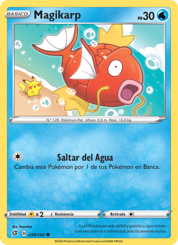 Magikarp 39 — Choque Rebelde (Spanish Pokémon TCG card)