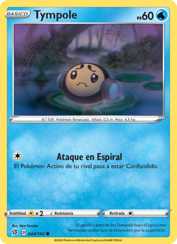Tympole 44 — Choque Rebelde (Spanish Pokémon TCG card)