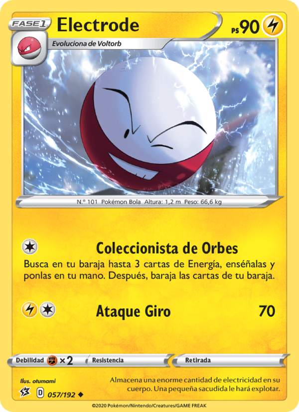 Electrode 57 — Choque Rebelde (Spanish Pokémon TCG card)