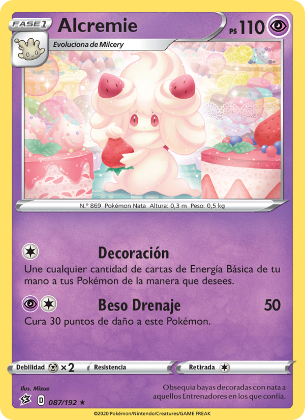 Alcremie 87 — Choque Rebelde (Spanish Pokémon TCG card)