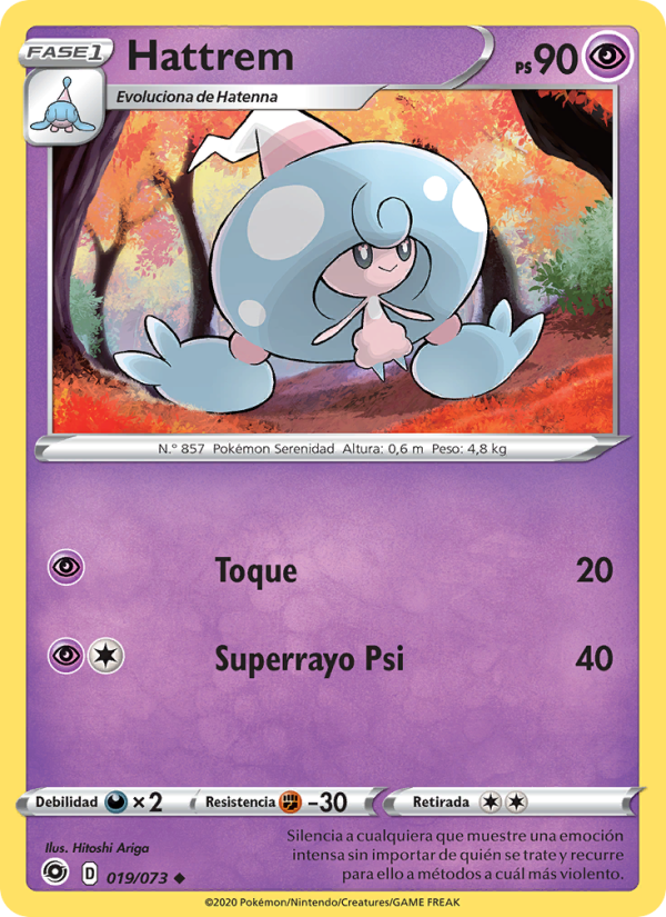 Hattrem 19 — Camino de Campeones (Spanish Pokémon TCG card)