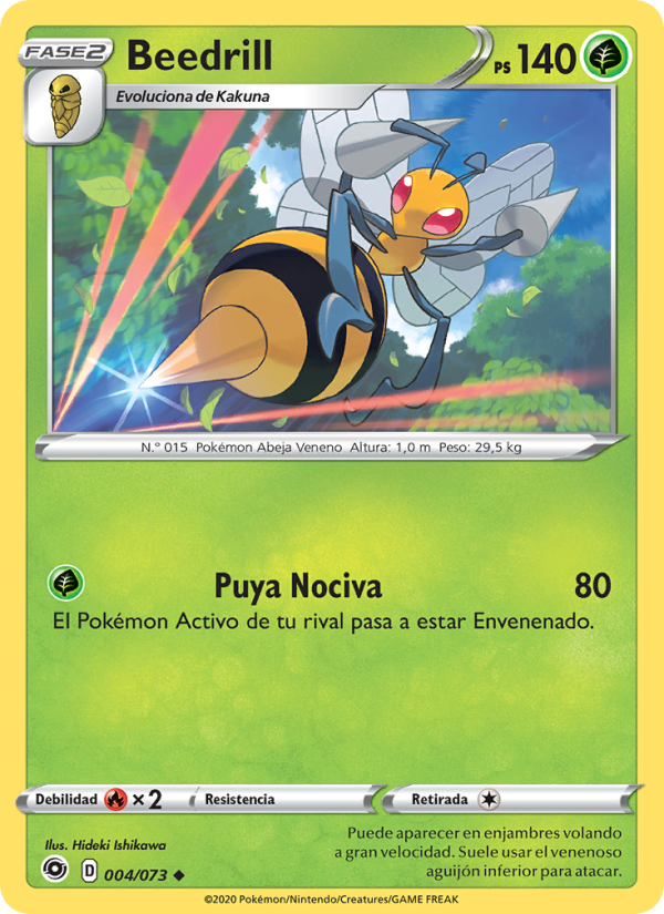 Beedrill 4 — Camino de Campeones (Spanish Pokémon TCG card)