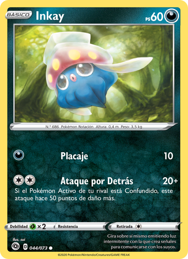 Inkay 44 — Camino de Campeones (Spanish Pokémon TCG card)