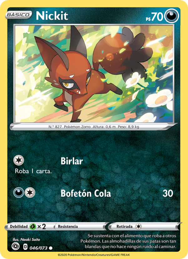 Nickit 46 — Camino de Campeones (Spanish Pokémon TCG card)