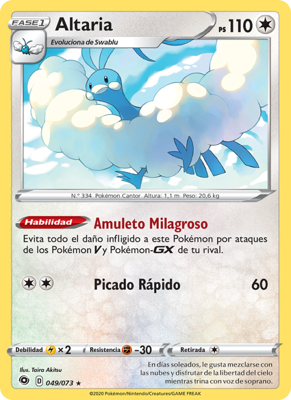 Altaria 49 — Camino de Campeones (Spanish Pokémon TCG card)