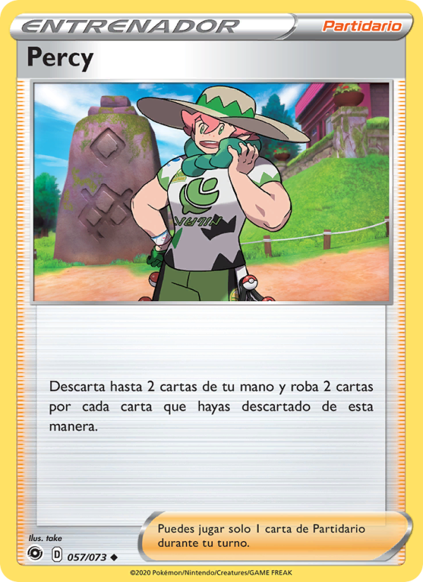 Percy 57 — Camino de Campeones (Spanish Pokémon TCG card)