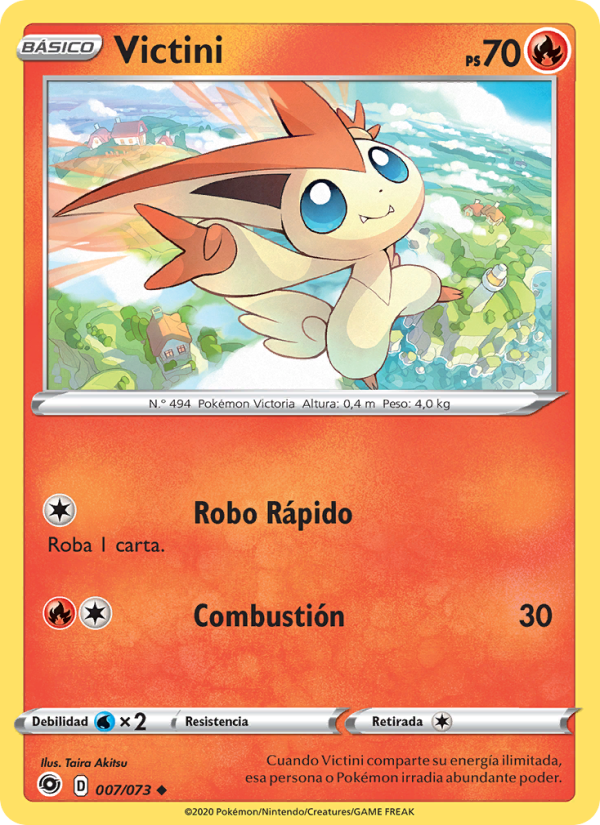 Victini 7 — Camino de Campeones (Spanish Pokémon TCG card)