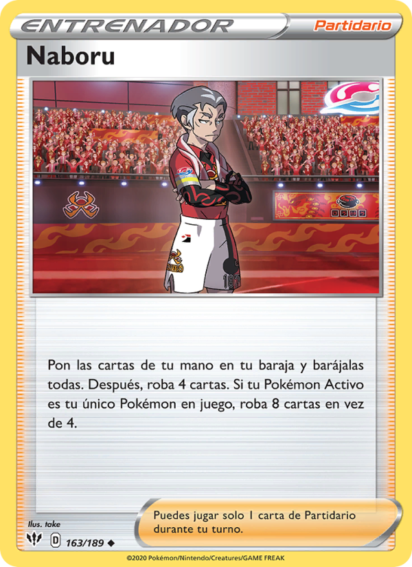 Naboru 163 — Oscuridad Incandescente (Spanish Pokémon TCG card)