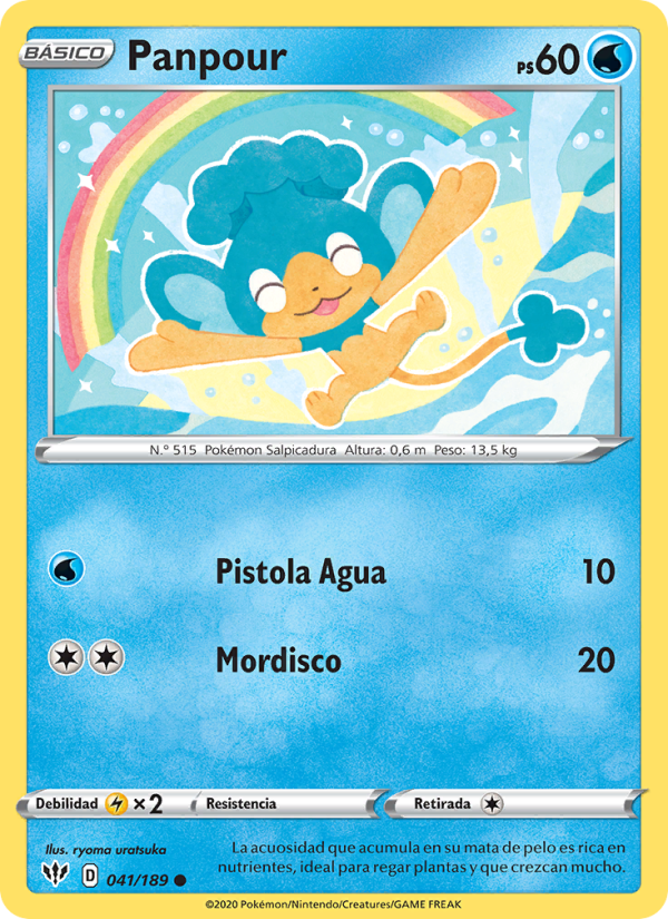 Panpour 41 — Oscuridad Incandescente (Spanish Pokémon TCG card)