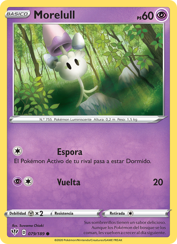 Morelull 79 — Oscuridad Incandescente (Spanish Pokémon TCG card)