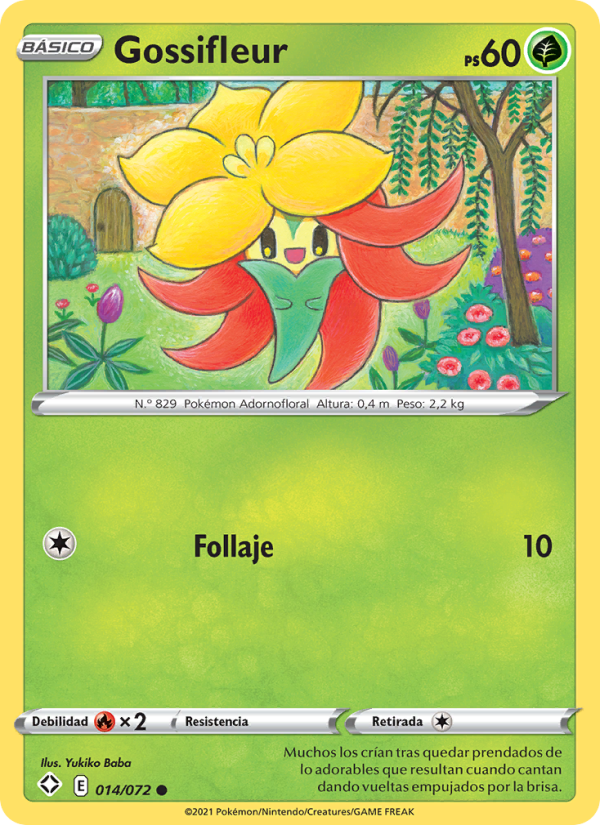 Gossifleur 14 — Destinos Brillantes (Spanish Pokémon TCG card)