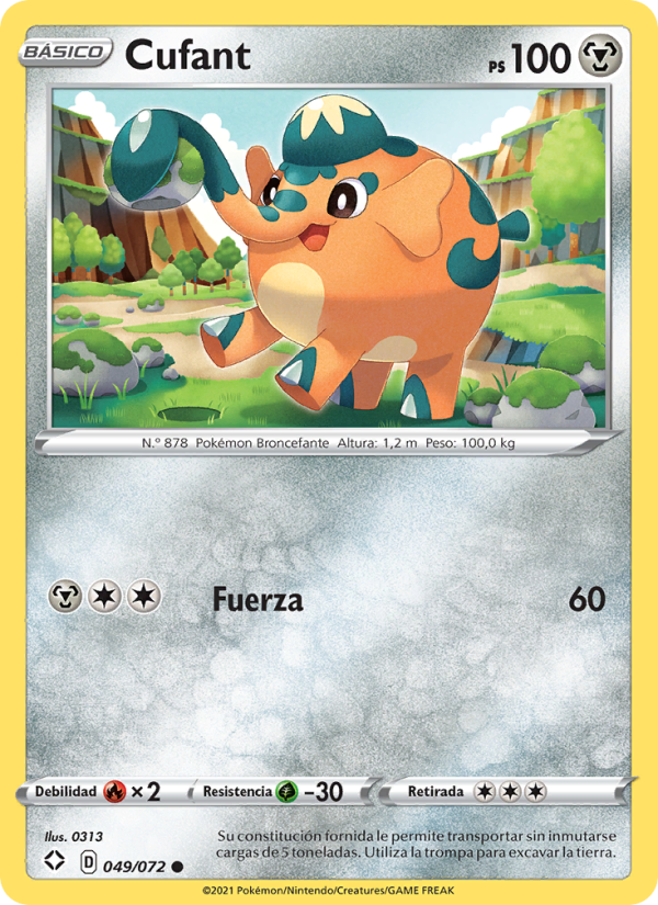 Cufant 49 — Destinos Brillantes (Spanish Pokémon TCG card)