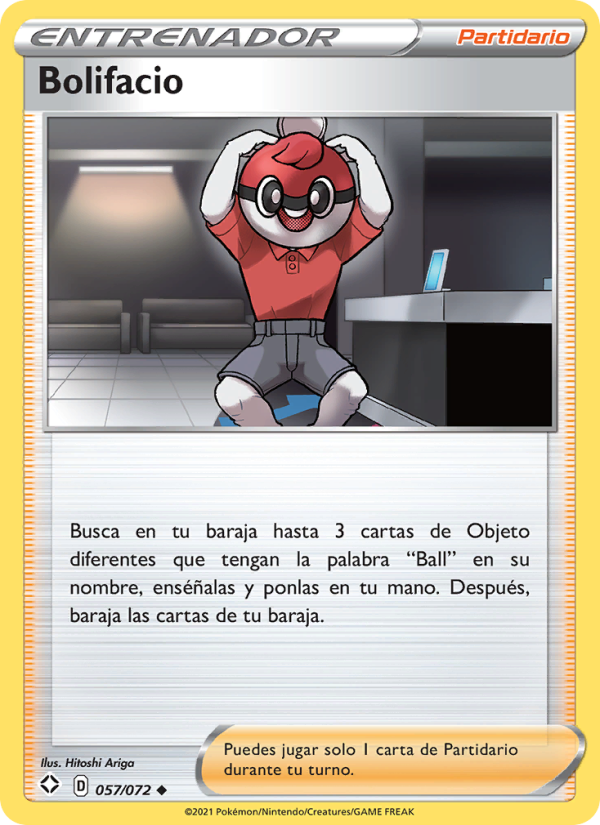Bolifacio 57 — Destinos Brillantes (Spanish Pokémon TCG card)