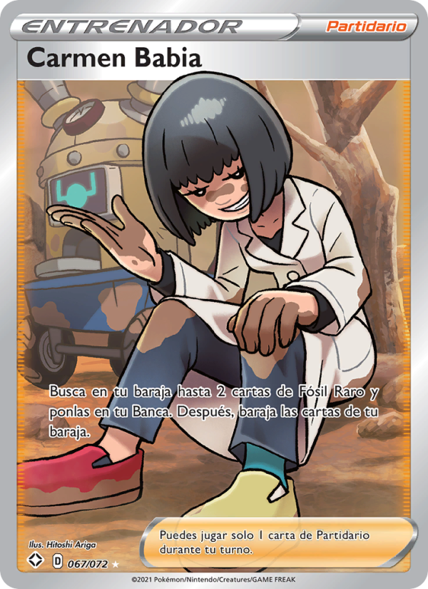 Carmen Babia 67 — Destinos Brillantes (Spanish Pokémon TCG card)