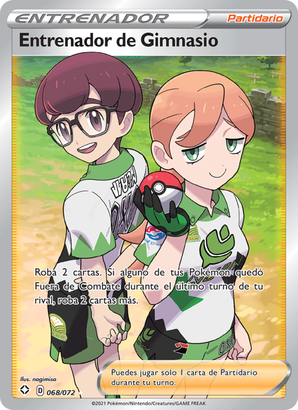 Entrenador de Gimnasio 68 — Destinos Brillantes (Spanish Pokémon TCG card)