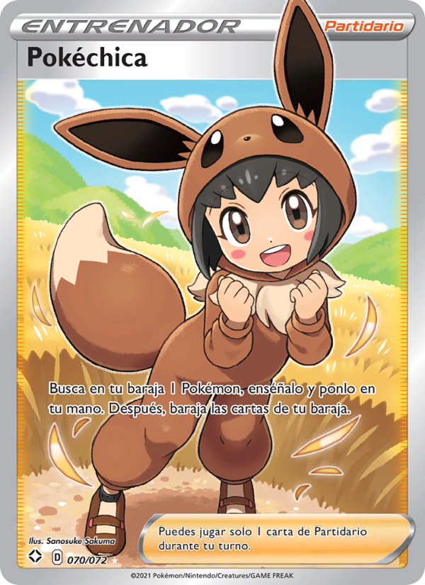 Pokéchica 70 — Destinos Brillantes (Spanish Pokémon TCG card)
