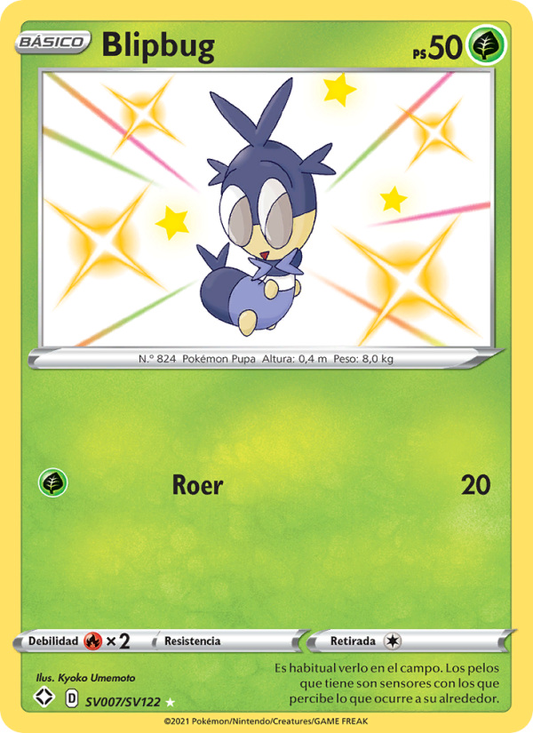 Blipbug SV007 — Destinos Brillantes (Spanish Pokémon TCG card)