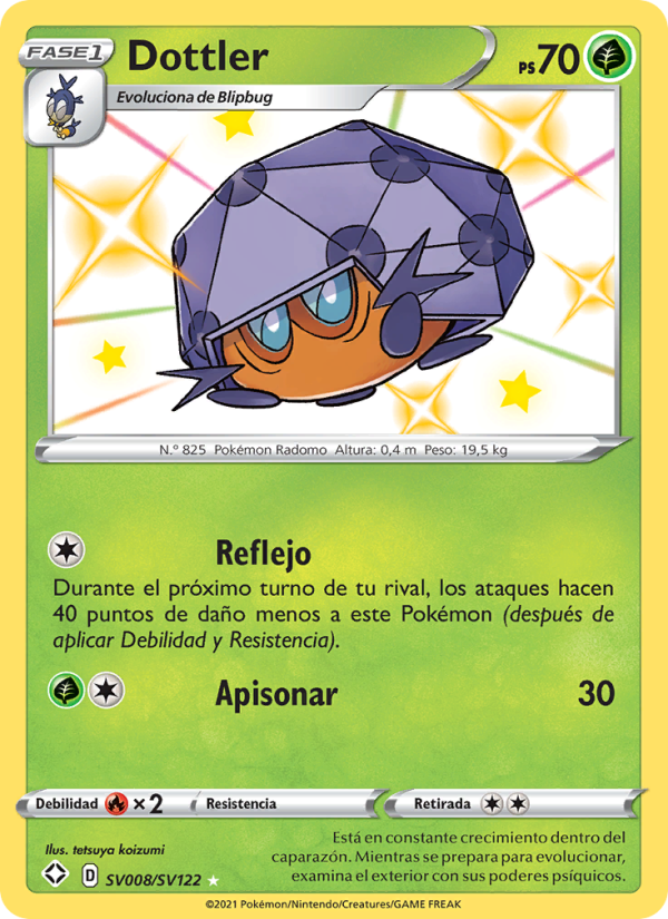 Dottler SV008 — Destinos Brillantes (Spanish Pokémon TCG card)