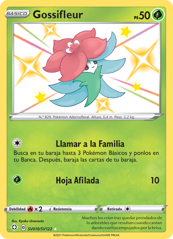 Gossifleur SV010 — Destinos Brillantes (Spanish Pokémon TCG card)