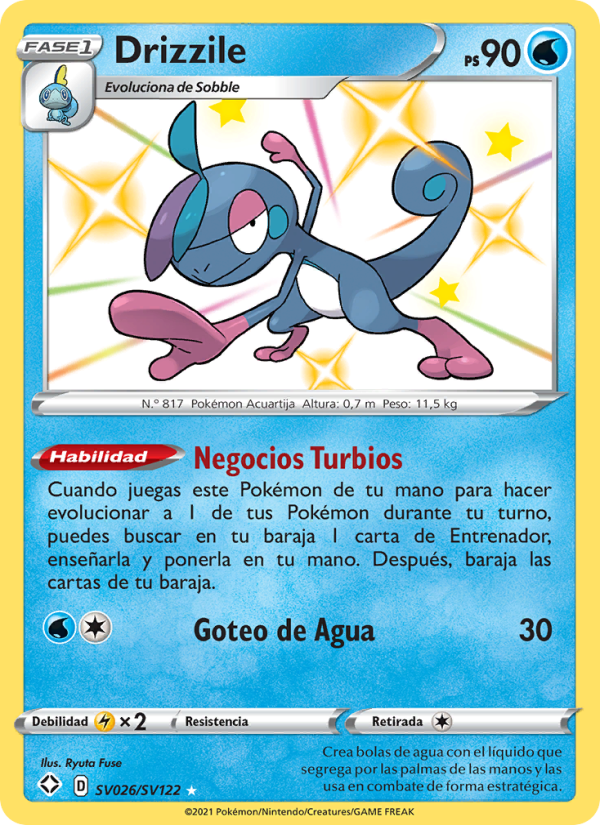 Drizzile SV026 — Destinos Brillantes (Spanish Pokémon TCG card)