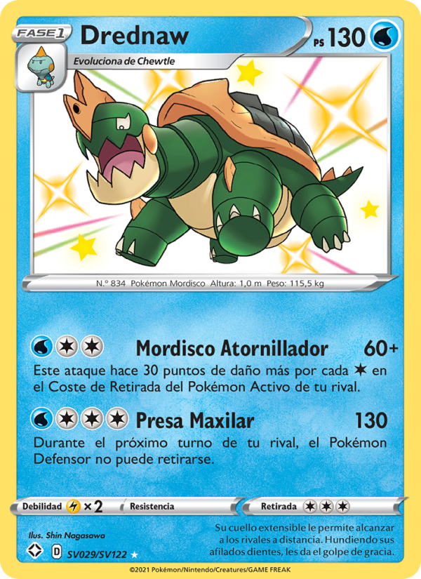 Drednaw SV029 — Destinos Brillantes (Spanish Pokémon TCG card)