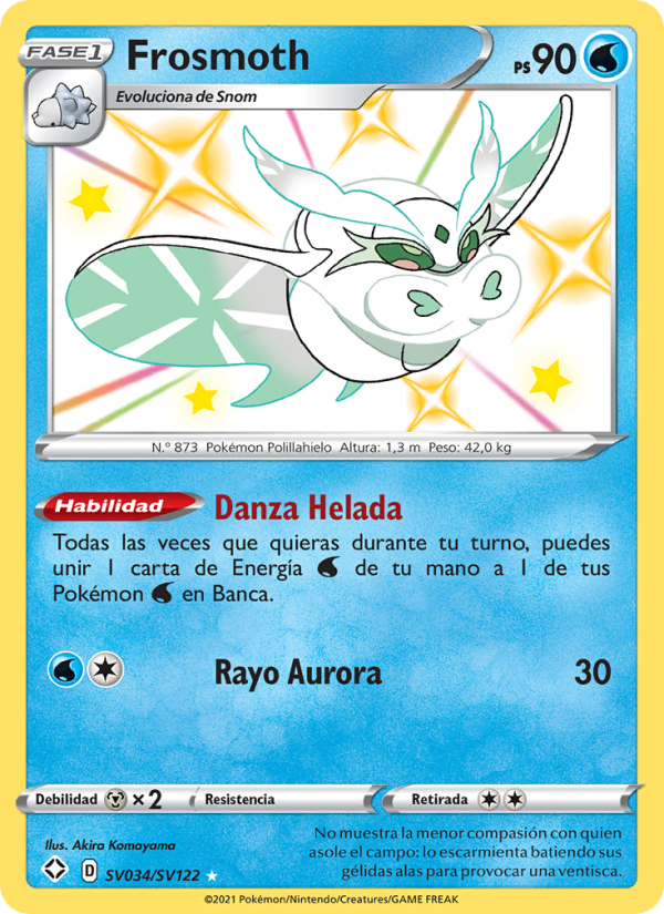 Frosmoth SV034 — Destinos Brillantes (Spanish Pokémon TCG card)