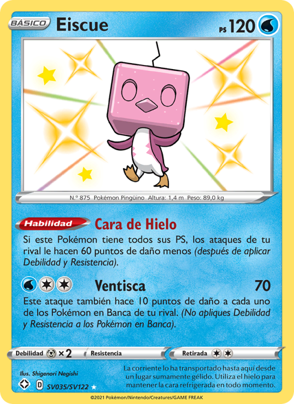 Eiscue SV035 — Destinos Brillantes (Spanish Pokémon TCG card)