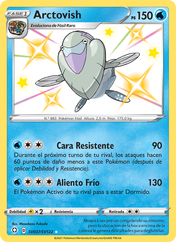Arctovish SV037 — Destinos Brillantes (Spanish Pokémon TCG card)