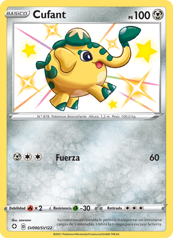 Cufant SV090 — Destinos Brillantes (Spanish Pokémon TCG card)