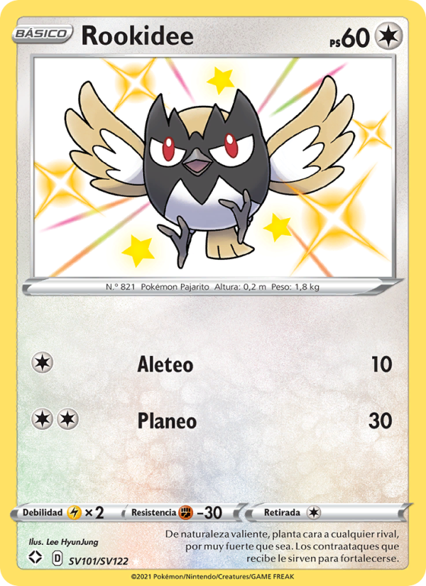 Rookidee SV101 — Destinos Brillantes (Spanish Pokémon TCG card)