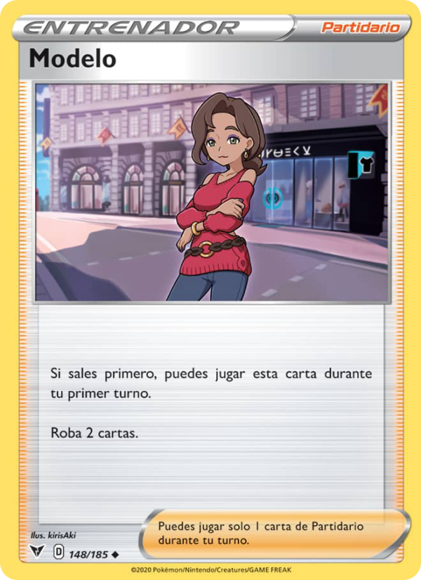Modelo 148 — Voltaje Vívido (Spanish Pokémon TCG card)