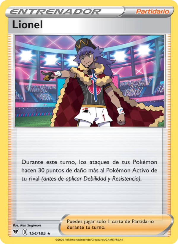 Lionel 154 — Voltaje Vívido (Spanish Pokémon TCG card)