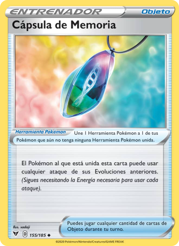 Cápsula de Memoria 155 — Voltaje Vívido (Spanish Pokémon TCG card)