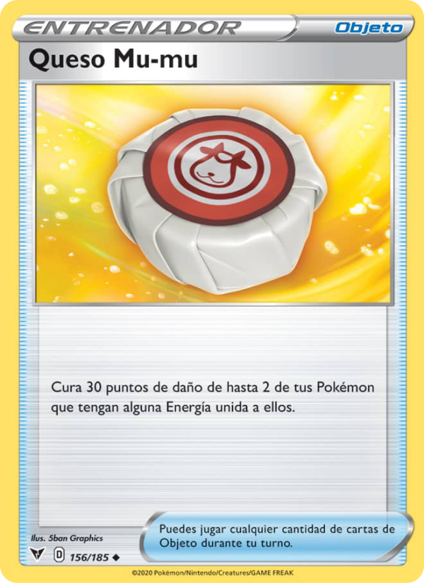 Queso Mu-mu 156 — Voltaje Vívido (Spanish Pokémon TCG card)