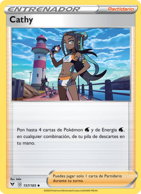 Cathy 157 — Voltaje Vívido (Spanish Pokémon TCG card)