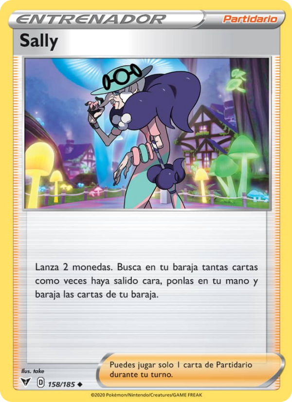 Sally 158 — Voltaje Vívido (Spanish Pokémon TCG card)