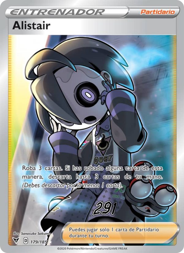 Alistair 179 — Voltaje Vívido (Spanish Pokémon TCG card)