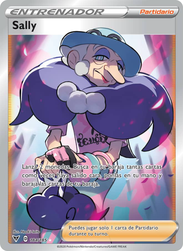 Sally 184 — Voltaje Vívido (Spanish Pokémon TCG card)