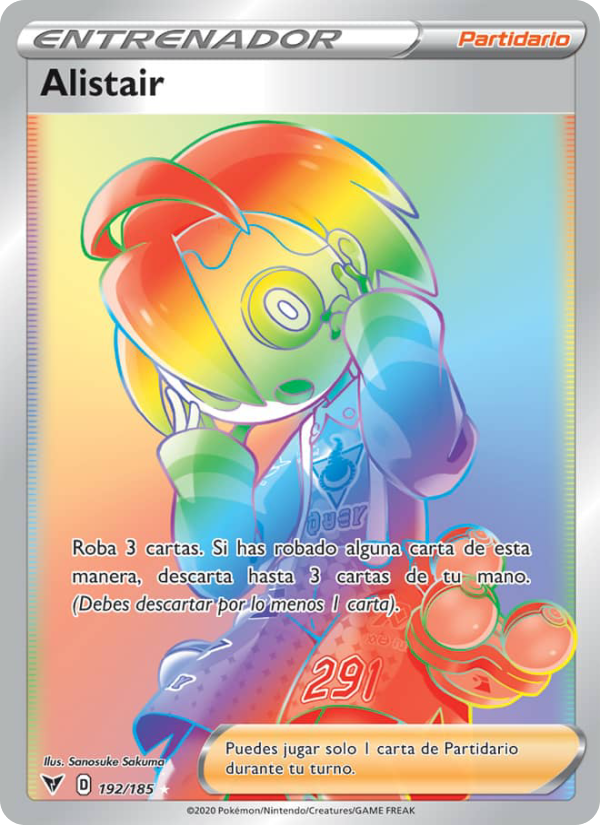 Alistair 192 — Voltaje Vívido (Spanish Pokémon TCG card)